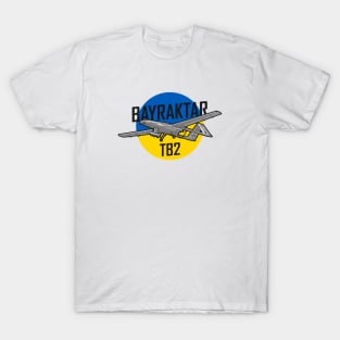 Blue Yellow Ukraine Bayraktar Drone T-Shirt